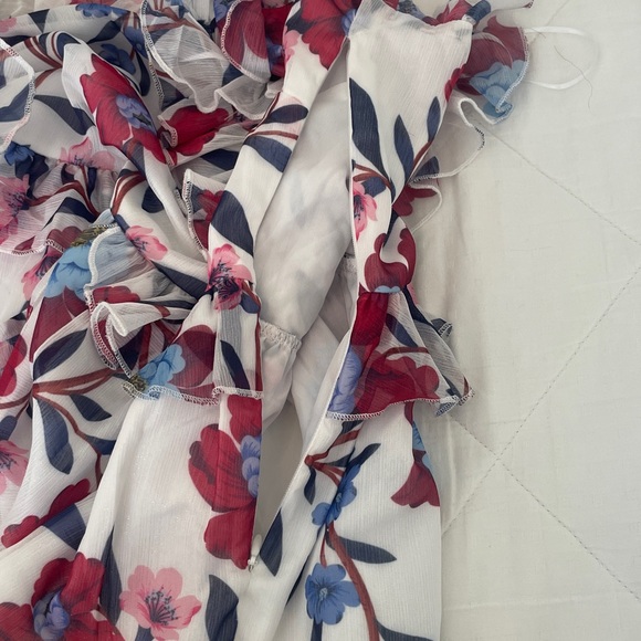 New French Connection Aiden Bai Lurex Frill Cami Top size 4 - Picture 7 of 7